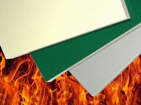 Fire resistant aluminum plastic plate 