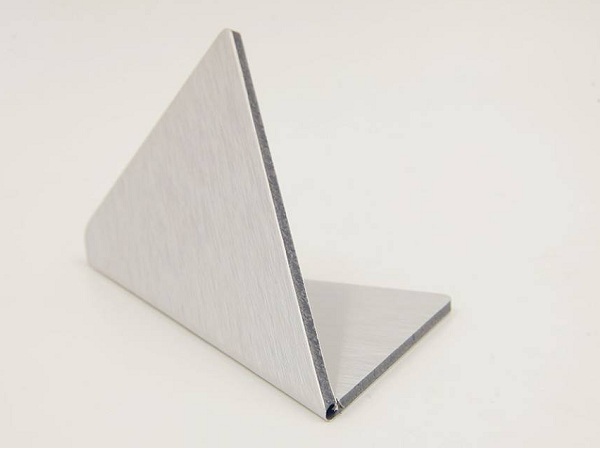 Formed aluminum composite panel edge sample from DERACP