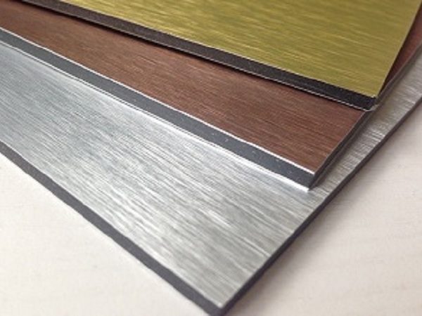 Brushed and decorative DERACP aluminum composite panel finishes